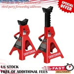 Craftsman Black 3-TON Steel Manual Jack Stand Set, Rack Automatically Locks. Fixed Price $40.99.
