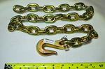 6004 3/8" X 4' Chain W/grab Hook Made Usa. Fixed Price $162.00.