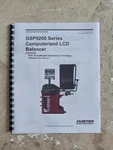Printed Hunter Balancer Manual GSP9200 Series Computerized Lcd GSP9220. Fixed Price $28.00.