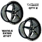 Vms Racing V-star Race Track Rims Wheels Set 18X10.5 5X120 27 6.75 Bs. Fixed Price $399.95.