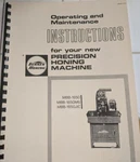 Sunnen MBB-1650 Precision Honing Machine Operation And Maintenance Manual. Fixed Price $26.00.