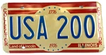 Vintage Illinois 1976 Auto Sample License Plate Usa 200 Man Cave Garage B Decor. Fixed Price $23.70.