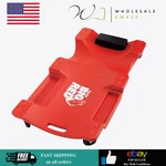 Big Red Plastic Rolling Garage/shop Creeper: Dual Tool Trays And Casters,. Fixed Price $69.99.