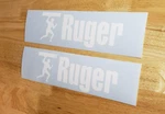 Ruger Engine Hoist Cherry Picker Crane Decals Sticker 6X2" Gloss White Fast. Fixed Price $15.50.