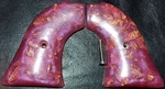 Heritage Rough Rider Pistol Grips Flamingo Pink And Gold Leaf Plastic With Screw. Fixed Price $27.00.