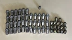 Lug Nuts, Lot Of 57, Wheel (left Right 24, 15, 17, Plus On Top) For Parts. Fixed Price $49.99.