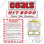 Fits Coats H-i-t 6000 Decal Kit Tire Changer 7 Year Outdoor 3M Vinyl!. Fixed Price $49.95.