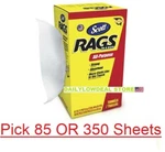 Scott Shop Rags In Box, Pick 85 Or 350 Sheets. Fixed Price $31.80.