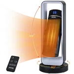 Electric Space Heater With Thermostat Remote Control, 1000W/1500W 2-LEVEL Adjust. Fixed Price $95.44.