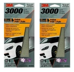 3M 3-2/3" X 9", 3000 Grit, Trizact Sandpaper, Structured Abrasives (2 Pack). Fixed Price $25.64.
