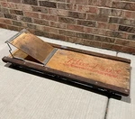 Rare Early Blue-point JC5 Snap-on Wooden Creeper W/ Flip Headrest Usa Tool. Fixed Price $275.00.