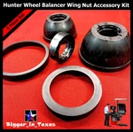 Hunter Wheel Balancer Wing Nut Cups, Rubber Rings & Pressure Accessory Kit. Fixed Price $99.00.