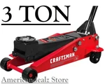 Craftsman Black 3-TON Steel Hydraulic Floor Jack Car Truck Auto Vehicle Repair.. Fixed Price $209.85.