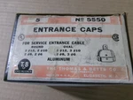 New Box Of Thomas & Betts 5550 Entrance Caps For Service Cable Ak. Fixed Price $75.00.