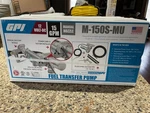 Gpi Dc Powered Fuel Transfer Pump-manual NOZZLE,15 GPM,12V (M-150S-MU) 110000-99. Fixed Price $439.97.