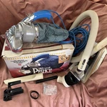 Royal Prince Model 501 Vtg Blue Metal Handheld Vacuum Cleaner Complete. Fixed Price $39.99.