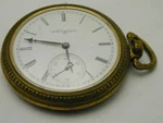 Vintage 1889 Elgin Gold Center Wheel 15J Hunter Movement Open Face Case Runs. Fixed Price $75.00.