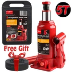 5 Ton 10,000 Lb Hydraulic Bottle Jack W/ Carrying Case, Pad Lift Stand. Fixed Price $19.99.