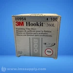 3M 00954 Box Of 100 Hookit Finishing Film Discs Fnob. Fixed Price $120.00.
