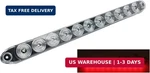 15" Clear Red Multi-function Stop Turn Tail Marker Trailer Light Led Bar Truck W. Fixed Price $21.99.