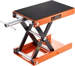 1100 Lbs Motorcycle Scissor Lift Jack, Wide Deck, Center Hoist Crank Stand. Fixed Price $82.99.