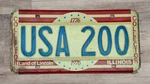 Illinois 1976 Collector Sample License Plate # Usa 200. Fixed Price $14.99.