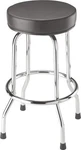 Big Red Torin Swivel Bar Stool: Padded 28.74" Tall, 18.5" Diameter, Black. Fixed Price $80.99.