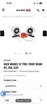 Baer Brakes 4261210R 14" Pro+ Front Kit, Red, Sdz. Fixed Price $2137.00.