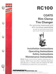 Coats RC100 Automotive/motorcycle/atv Tire/wheel Changer User/owner's Manual. Fixed Price $24.99.