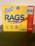 Scott Rags In Box, White, All Purpose 350 Sheets- Brand New. Fixed Price $19.99.