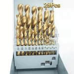 29SET Hss Drill Black Gold Multi-bits Twist Metal 1/16"-1/2". Fixed Price $24.29.