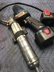 Lincoln 1400 14.4 Volt Grease Gun With Two Batteries. Fixed Price $99.99.
