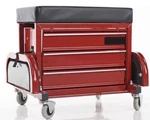 Rolling Toolbox Stool By Sharper Image. Fixed Price $100.00.