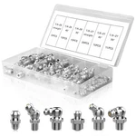110PCS Hydraulic Grease Assortment Kit, Sae Zerk Fittings:. Fixed Price $13.28.
