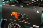 Ford Flaming Mustang Grip Fender Cover 22" X 34" Non-slip Material. Fixed Price $52.99.