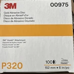 3M 00975 Hookit Gold Sanding 216U Inch P320A Grit (100 Discs/box). Fixed Price $59.90.