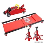 T82040 Torin Hydraulic Trolley Floor Ton (4,000 Lb) 3PCS Combo Red. Fixed Price $204.46.