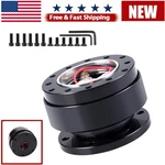 Black Universal Car Steering Wheel Quick Release Hub Adapter Snap Kit 6 Bolt Usa. Fixed Price $23.48.