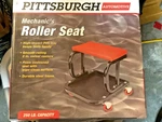 Pittsburgh Automotive Mechanics Rolling Stool Garage Roller Seat. Fixed Price $35.00.
