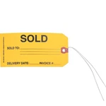 Brock Sold Wire Attached Parts Tag Yellow Card Stock 3/4 7/8 Box Of 250. Fixed Price $37.00.
