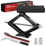 Nilight Scissor Jack Kit For Car 3307 Lbs Portable Steel Lift Black. Fixed Price $34.99.