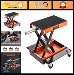 Vevor Motorcycle Lift Jack 1100 Lb Atv Scissor Stand With Dolly & Hand Crank. Fixed Price $137.99.