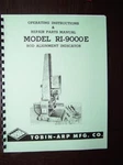 Tobin Arp Model RI-9000E Electric Rod Aligner Manual. Fixed Price $17.25.