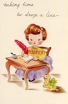 Taking Time To Drop Line - Lil' Honey Post Cards. Fixed Price $8.99.