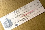 1924 O.a. Harlan Fruit Packer San Jose California Bank Cheque Franklin Motor Co.. Fixed Price $12.50.