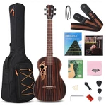 Baritone Ukulele Electric 30 Inch All Blackwood Acoustic Ukelele Kit With Tru.... Fixed Price $158.05.
