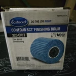 Eastwood Contour Finishing Drum 320 Grit 4 Inch Diameter Paint Rust Removal Tool. Fixed Price $17.00.