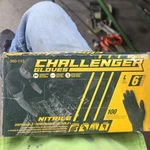 Nitrile Powder Free Gloves Challenger 6 Mm Black Large. Fixed Price $20.00.