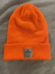 Ergodyne 6806 Orange Cuffed Rib Knit Beanie Hat Euc. Fixed Price $14.95.