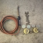 Vintage Craftsman Oxy-acetylene Gas Cutting Torch, Regulators, Hoses Excellent. Fixed Price $379.00.